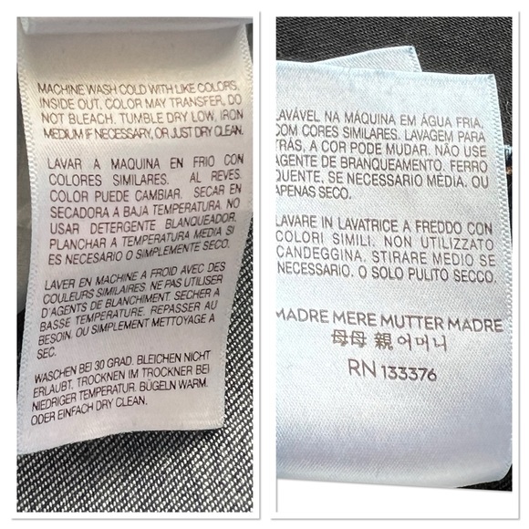 Mother Insider Crop Step Fray Blue Moon Jeans Sz 25 - Picture 9 of 9